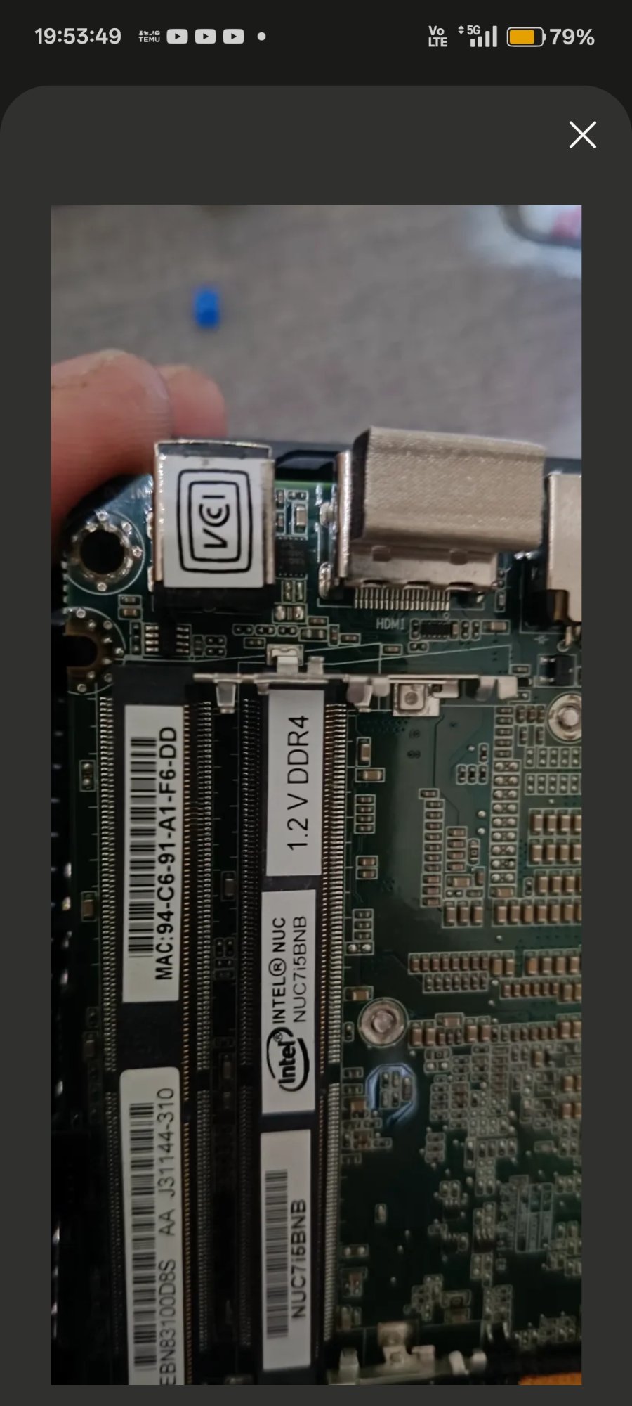 Board labels and RAM