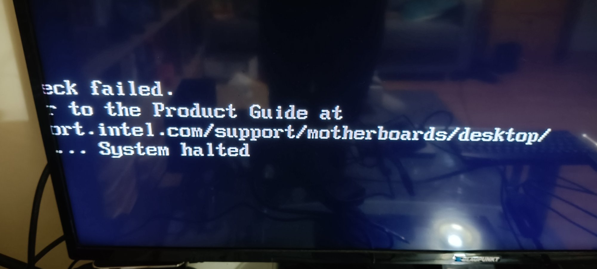 BIOS security menu